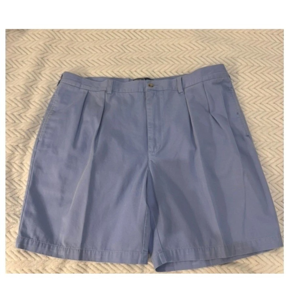 Polo Ralph Lauren Tyler Pleated Shorts Men Size 42 Blue Cotton Casual